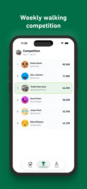 Walka: Step Tracker screenshot 2