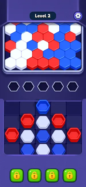 Hexa Fall: Color Sort screenshot 1