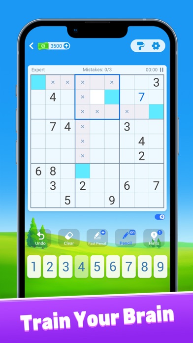 Sudoku: Train Brain Puzzles Screenshot
