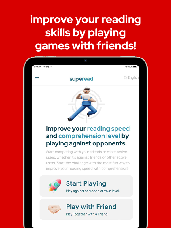 Superead : Super Speed Reading iPad screenshot 6 - Education app