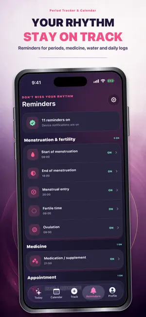 Period Tracking & Calendar screenshot 4