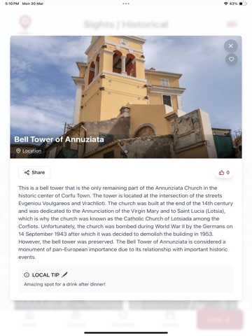 Corfu Insiders iPad screenshot