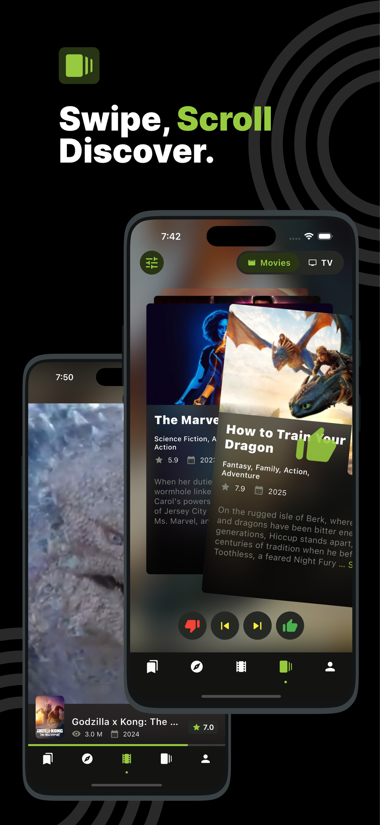 Cineswipe: Film & TV Tracker