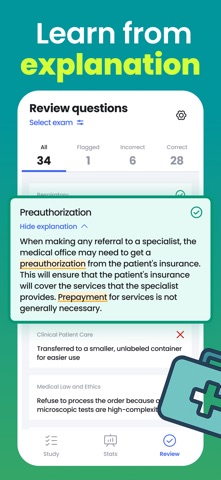 NHA CCMA Exam Test Prep 2026 iPhone screenshot