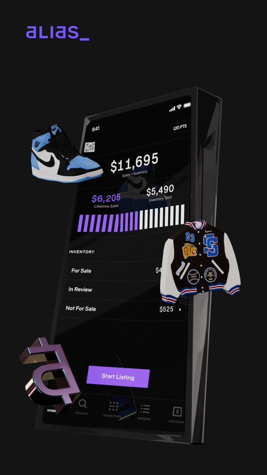 #1. alias: sell sneakers + apparel (iOS) 由: 1661, Inc.