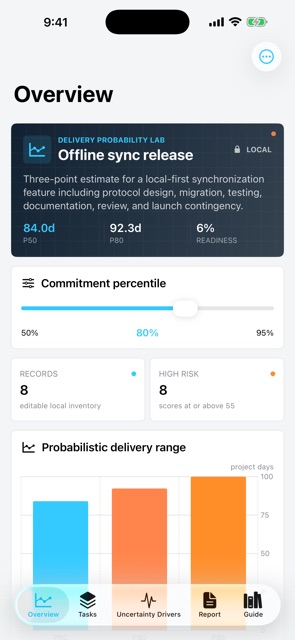 Riskquarry: Delivery Odds screenshot 1