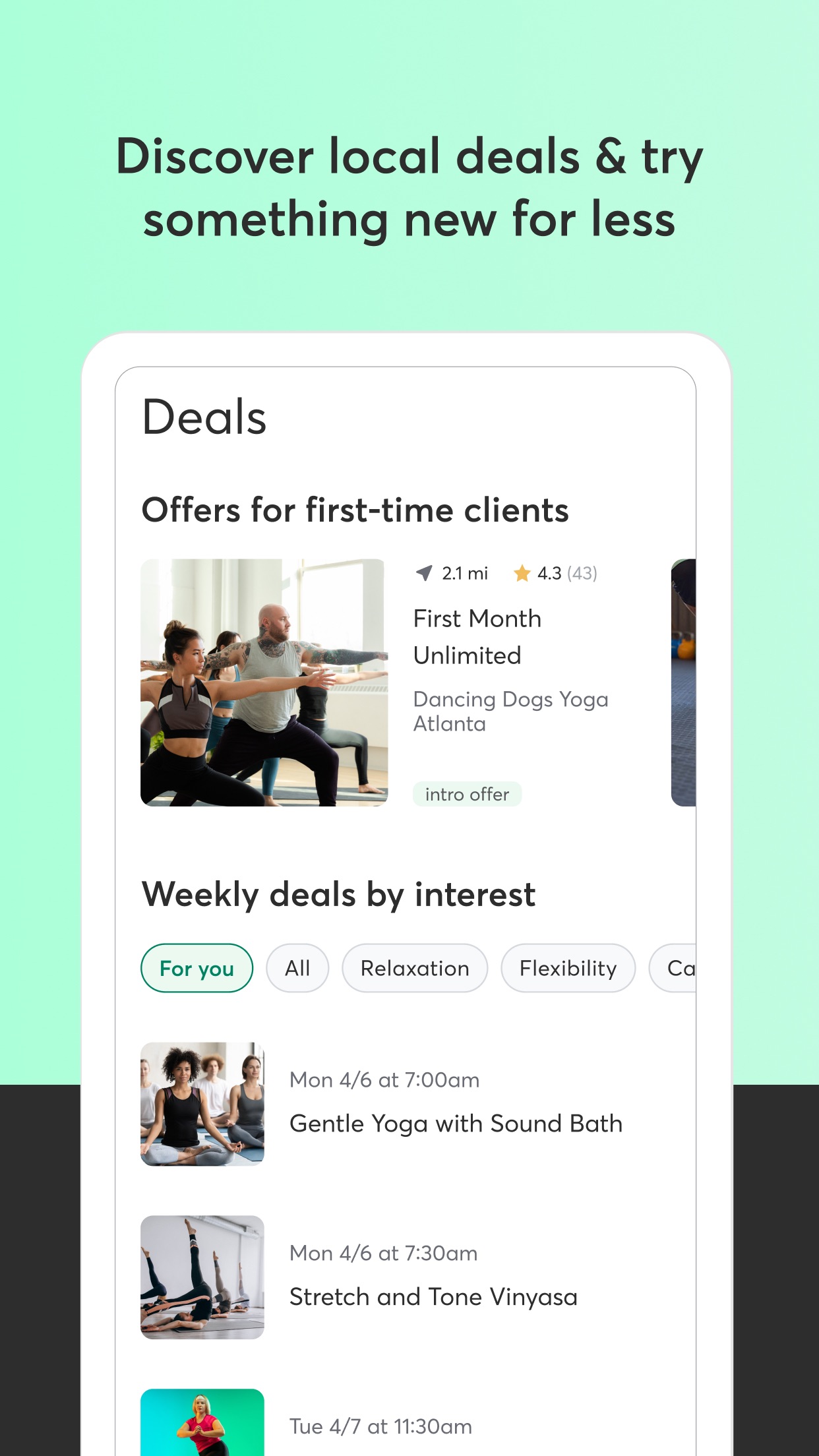 Mindbody: Fitness & Wellness screenshot 3