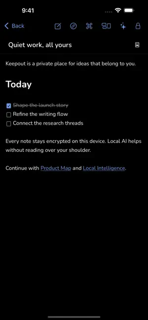 Keepout: Private Notes screenshot 1