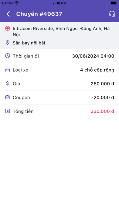 NoiBai Taxi Screenshot