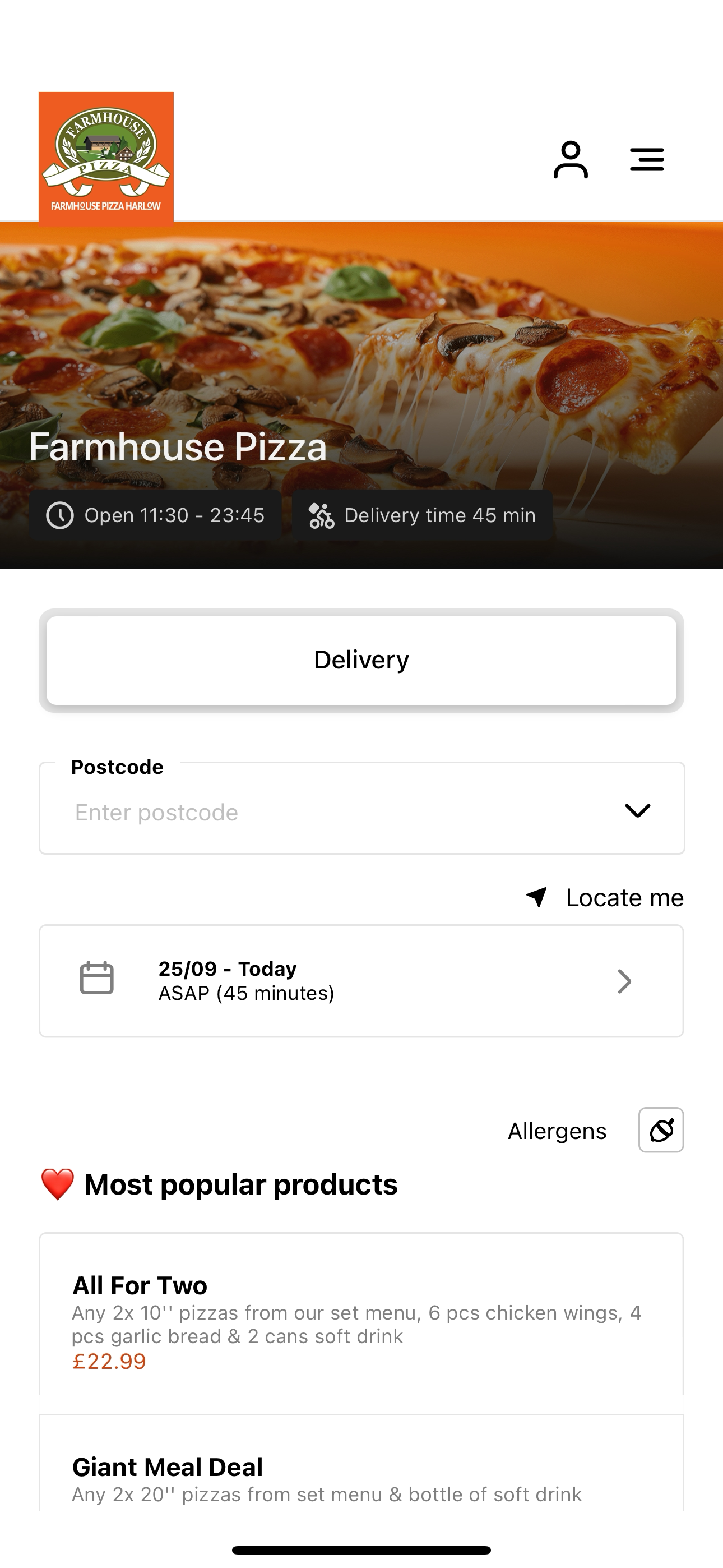 Farmhouse Pizza UK screenshot 3