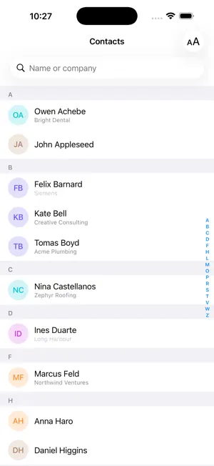 WhoWorks screenshot 1