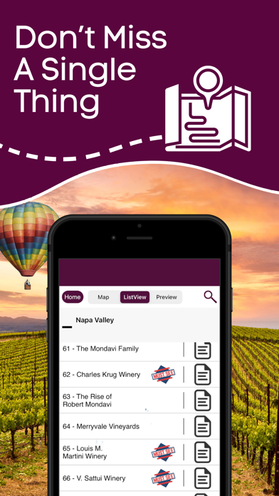 Napa & Sonoma: GPS Audio Tour Screenshot