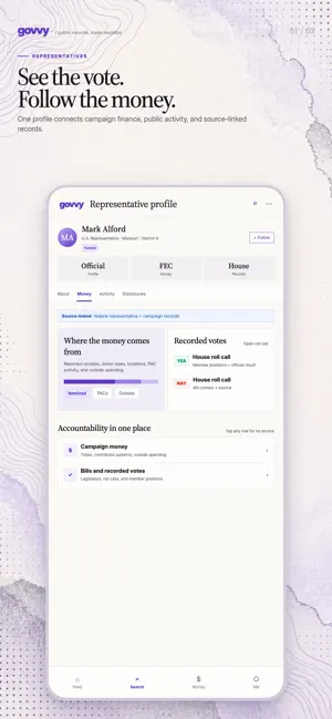 Govvy: US Politicians screenshot 1