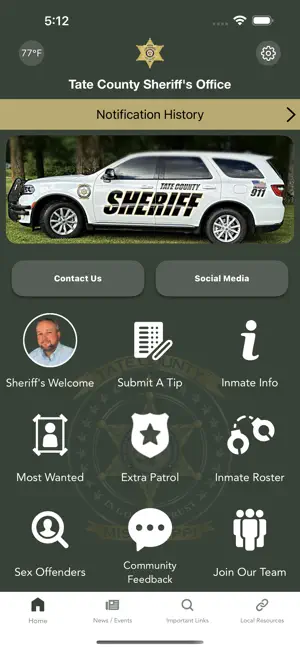 Tate County Sheriff MS screenshot 1