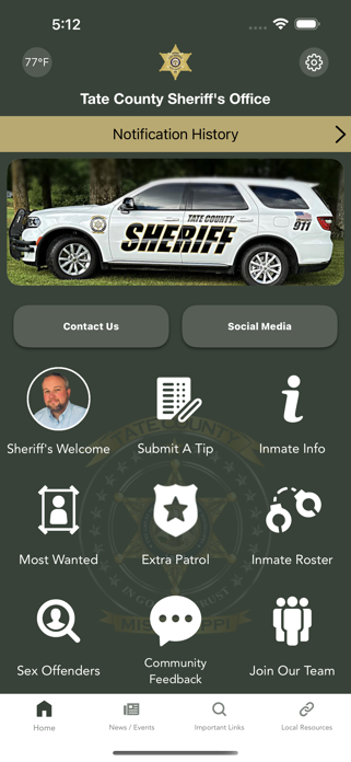 Tate County Sheriff MS Screenshot 1 of 3