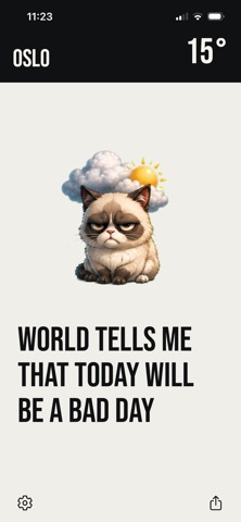 Grumpy Weather Sad Forecast Screenshot 1 of 3