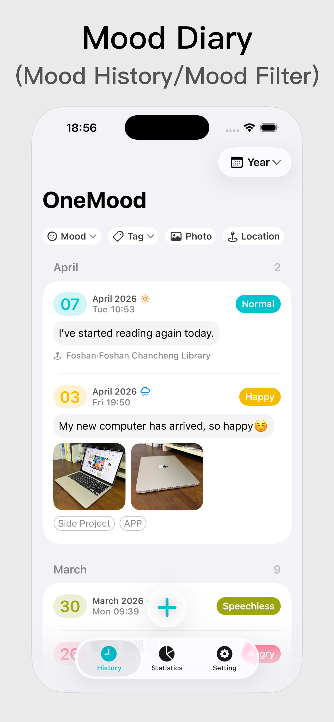OneMood-Emotion Mood Tracker