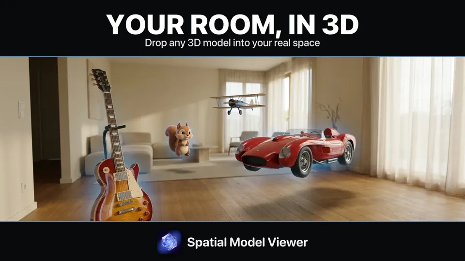 Screenshot von Spatial Model Viewer auf dem iPhone 1