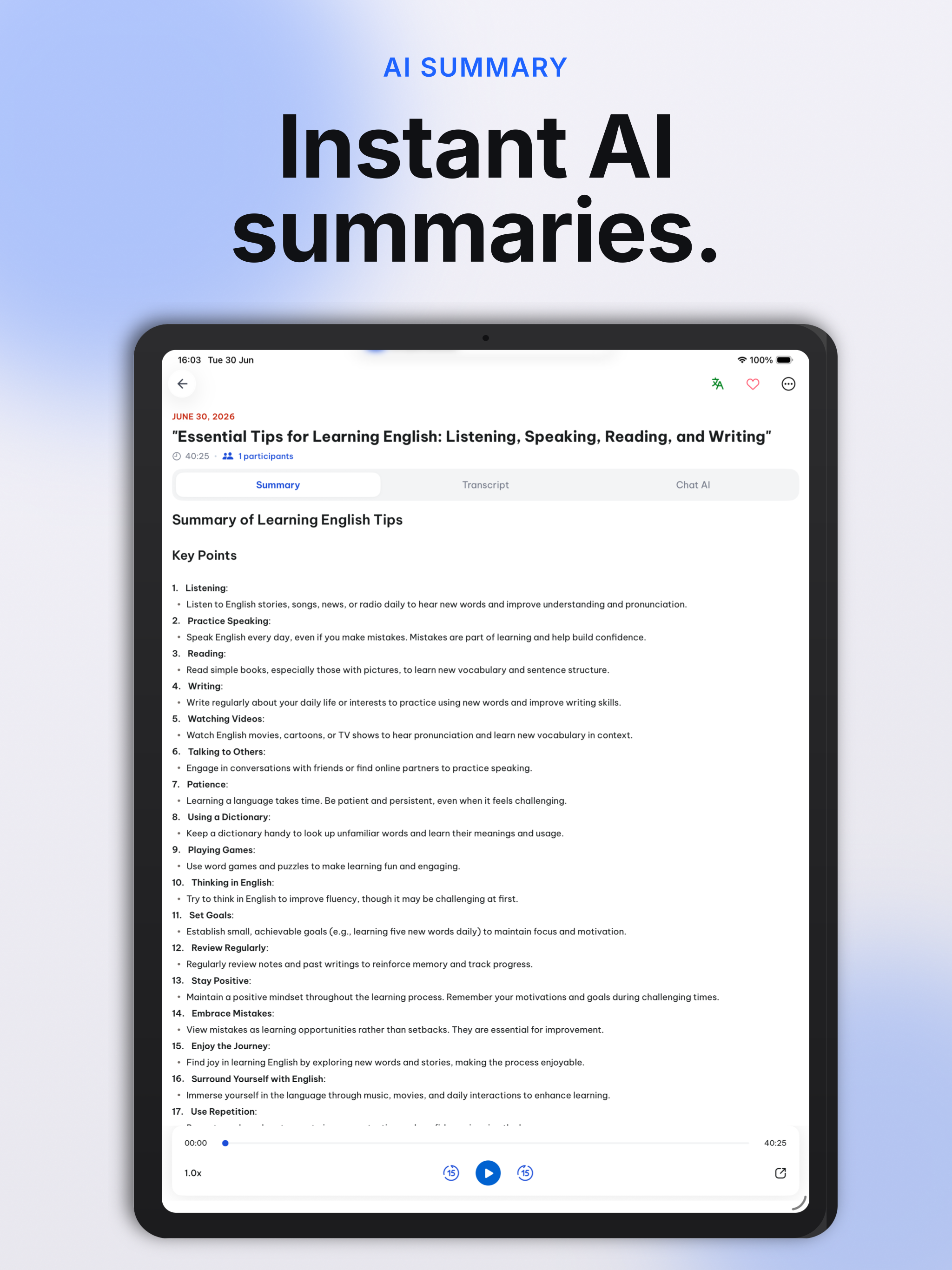 Summary AI: Meeting Note Taker screenshot 11