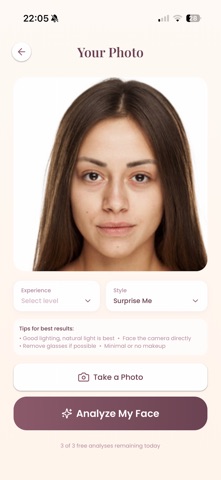 MUA - AI Makeup Artist iPhone screenshot
