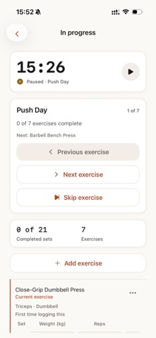 Kelbria – FitNotes Screenshot 2 of 7
