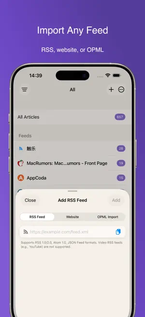 Zin Feed: RSS to EPUB screenshot 4