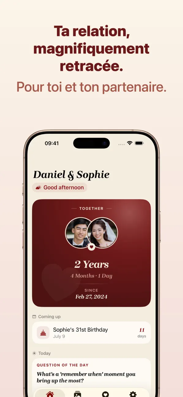 Screenshot #1 pour Bloom : appli & widget couple