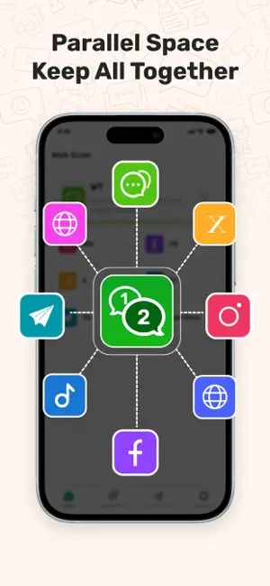 Whats Web - Dual App Messenger iPhone screenshot 2