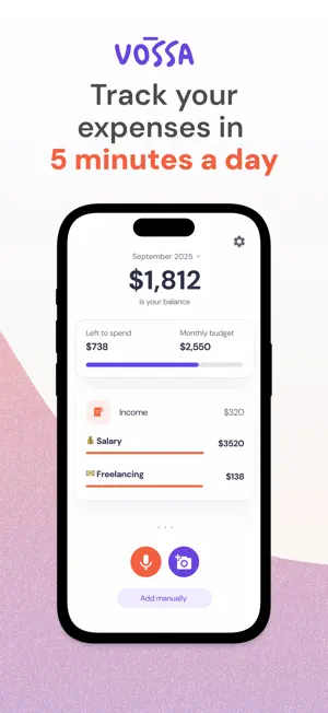 AI Expense Tracker - Vossa screenshot 1