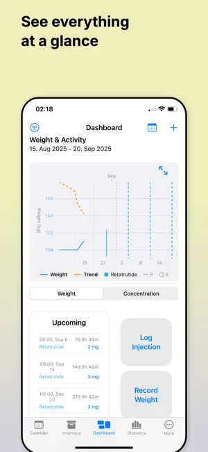 Peptide Log screenshot 1