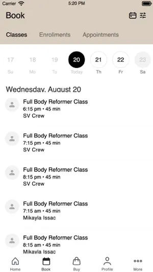 Studio Vela Pilates screenshot 2