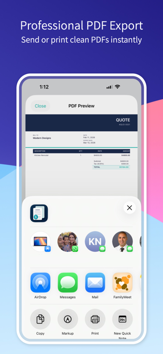 Invoice & Receipt Maker – PDF Screenshot 4 of 7