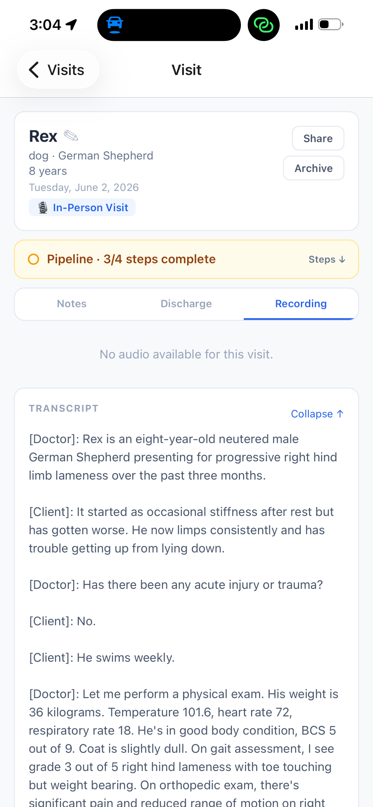VetScribe screenshot 4