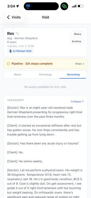 VetScribe screenshot 4