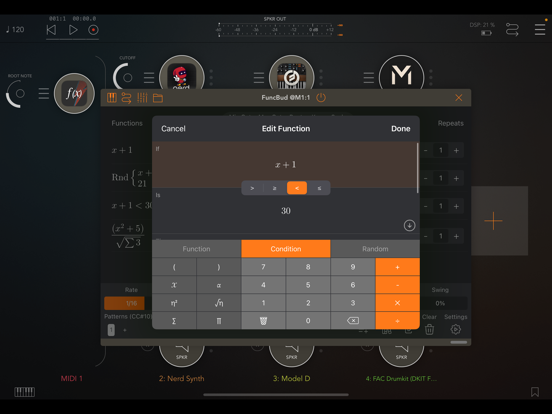 FuncBud Math Sequencer & Synth iPad screenshot 3 - Music app
