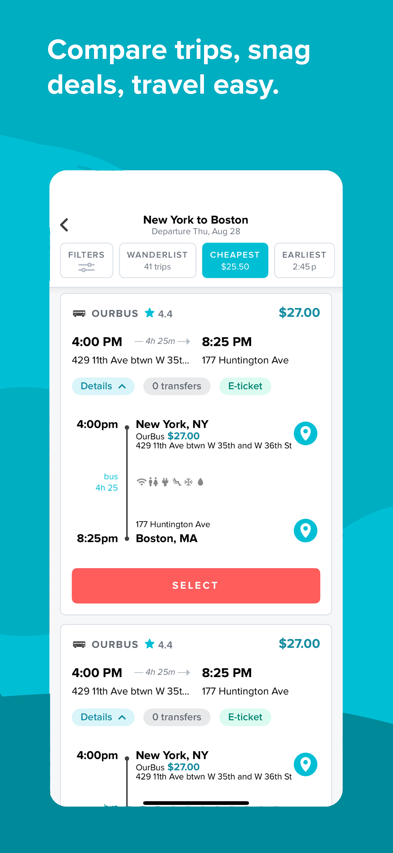 Wanderu: Bus & Train Tickets