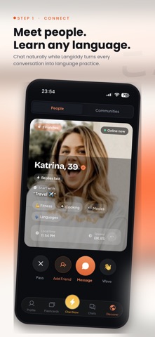 Langiddy: Connect, Chat, Learn Screenshot 1 of 5
