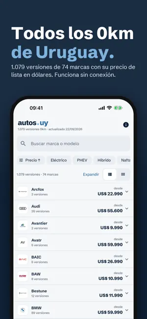 Autos UY: precios 0km Uruguay screenshot 1
