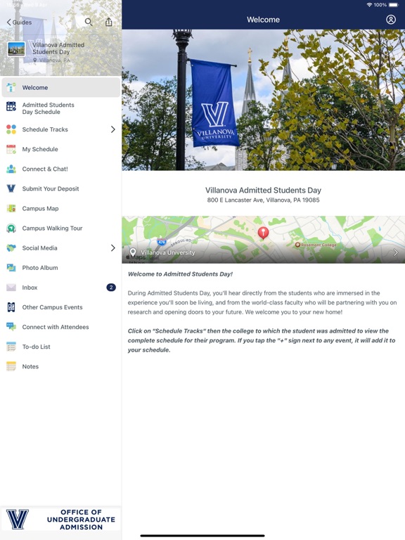 Screenshot #4 pour Villanova University Guides
