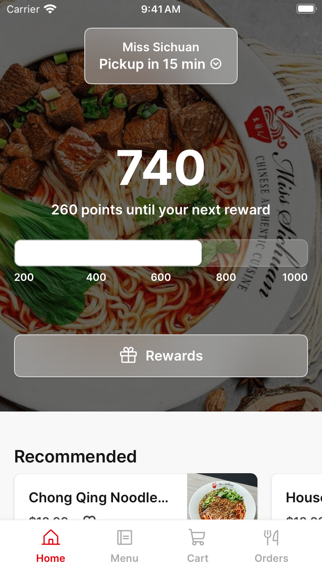 Miss Sichuan iPhone screenshot 1 - Food & Drink app