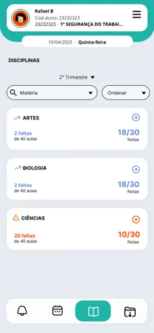 Minha Escola MG iPhone screenshot 4