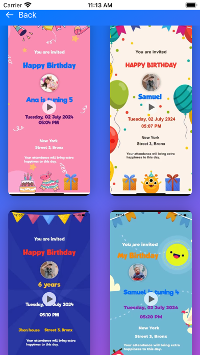 Birthday Invitation Maker ! Screenshot