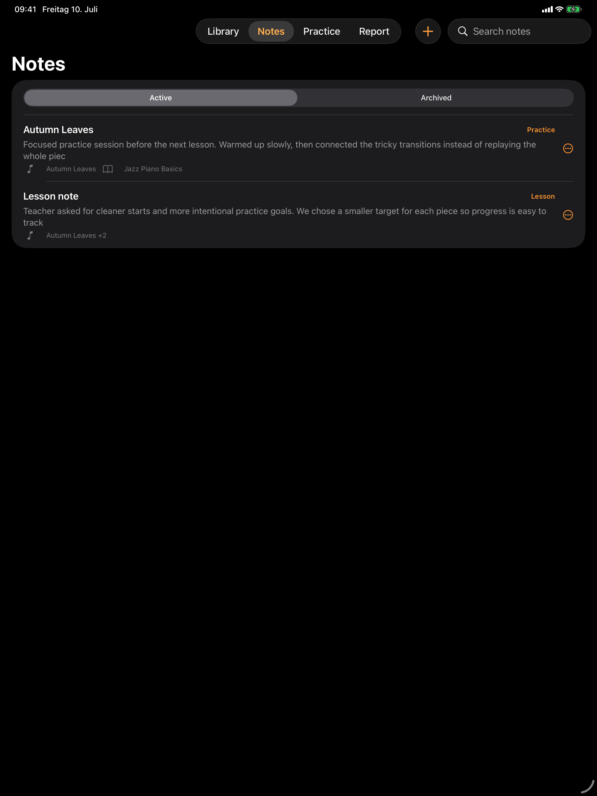 KeepTrack: Musical Journey screenshot 9