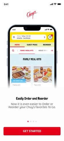 Chuys Tex-Mex Mobile App screenshot