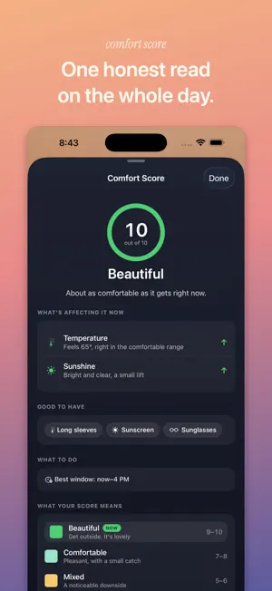FeelsLike: Weather for Comfort screenshot 2
