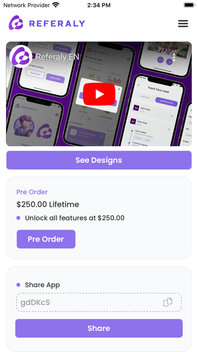 Referaly Screenshot