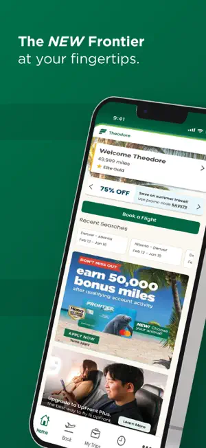 Frontier Airlines screenshot 1