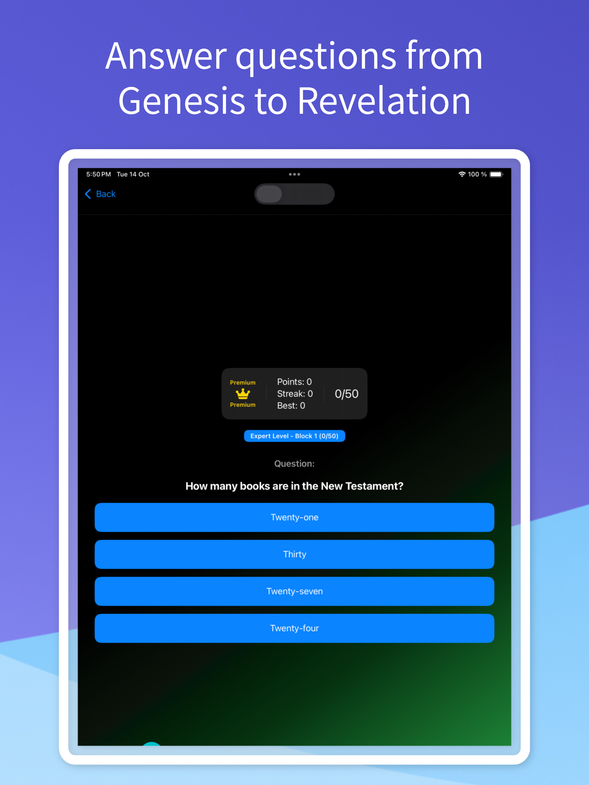 Evangelical Bible Trivia