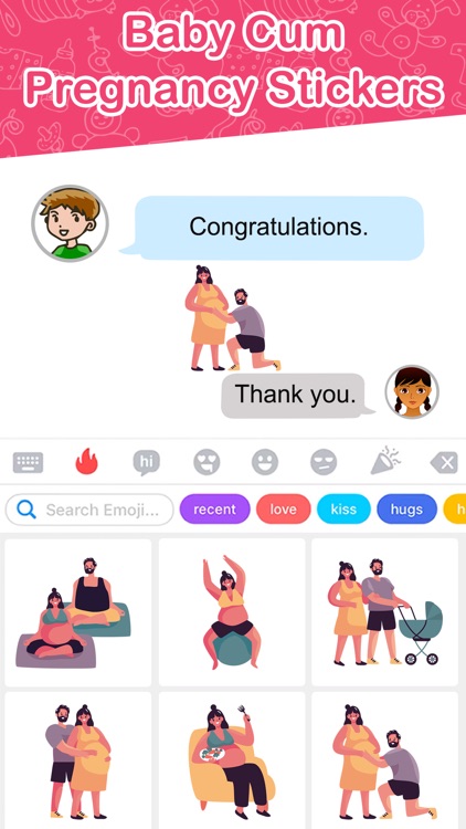 Baby Cam Pregnancy Stickers screenshot-3