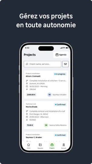Capture d'écran de Home Services By Leroy Merlin sur iPhone 7